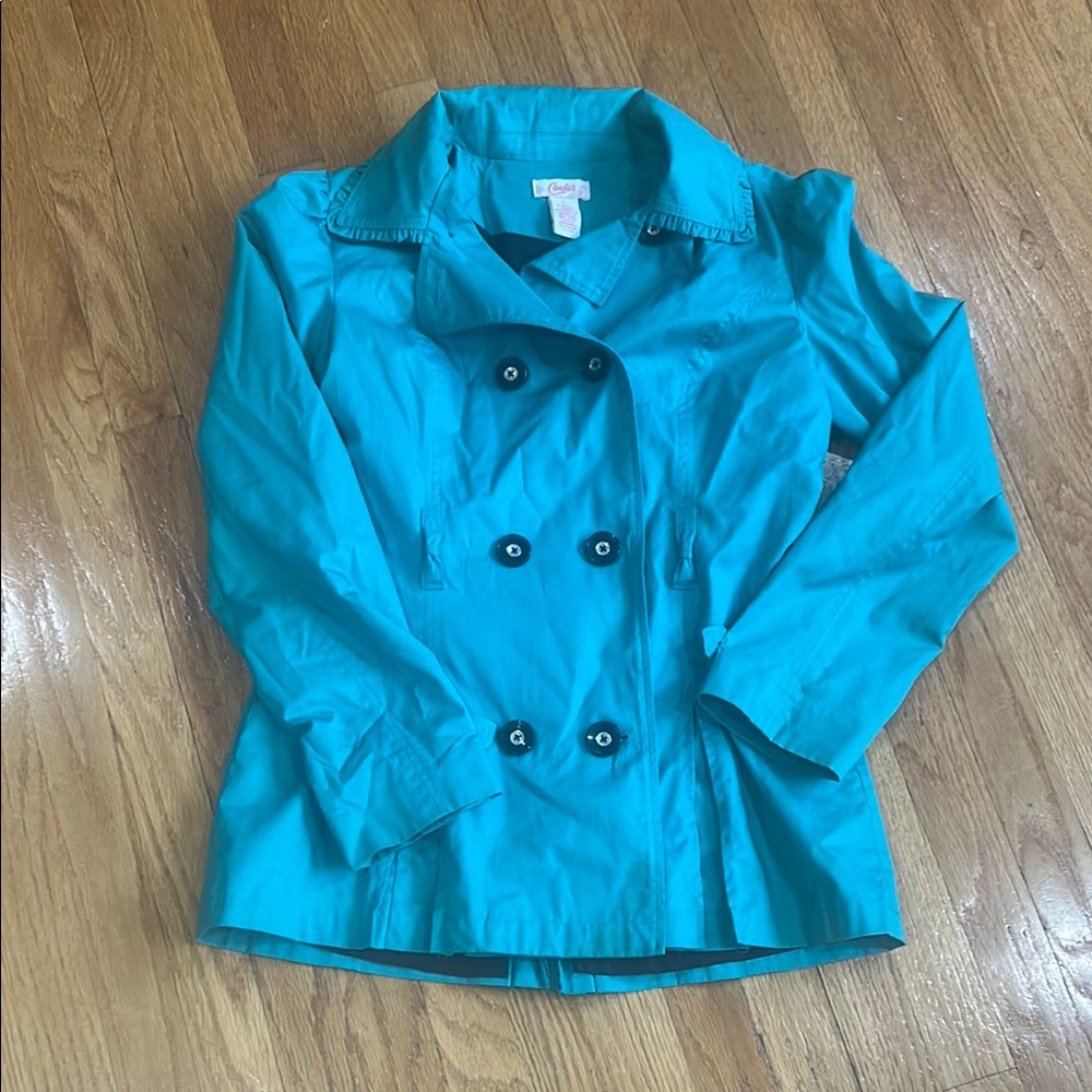 Candie's Teal Trench Coat
